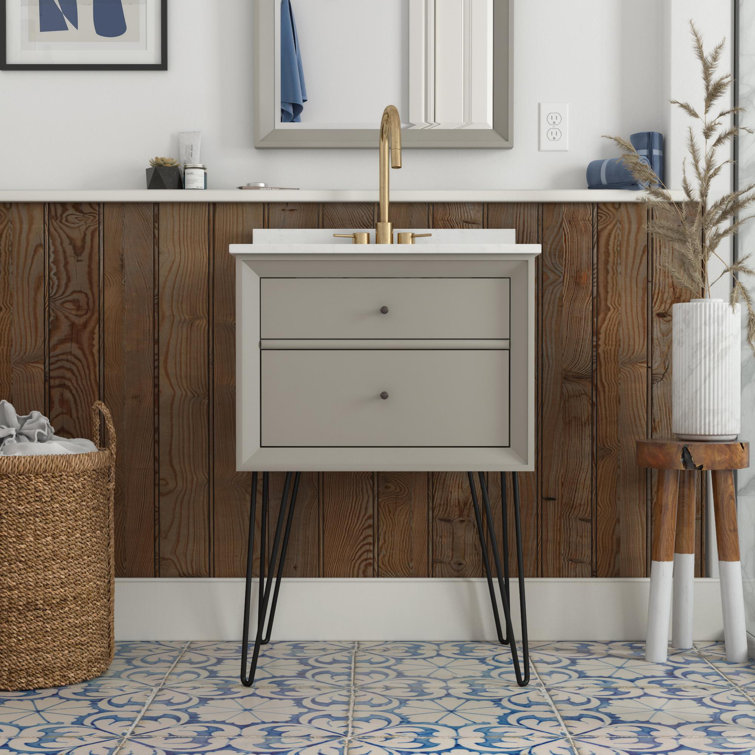 Dorel Living Tribecca 24" WallMounted Single Bathroom Vanity Set